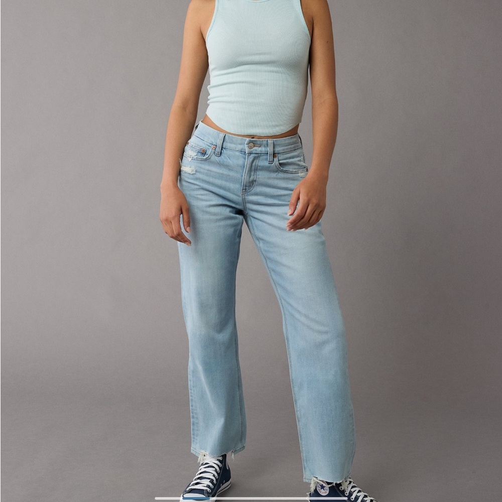 American eagle curvy straight jeans x-short